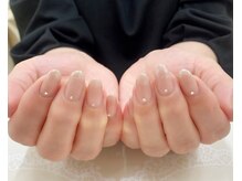 プルミエ ネイル(Premier Nail)/カラグラ＆ホワイトラメ☆彡