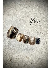 モツヲネイル(motsu.O! NAIL)/クッキー＆クリーム風ニュアンス