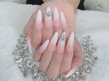 エガオネイルサロン 池袋店(EGAO NAIL SALON)/チップ長さだしグラデーション