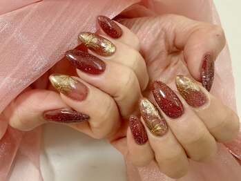 クレール(Clair)/フラワーミラーネイル