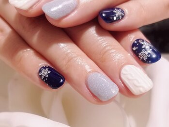 キープ ネイルサロン(KEEP)/ニット＆雪の結晶♪