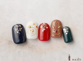 クリスマスワイヤーアートネイル