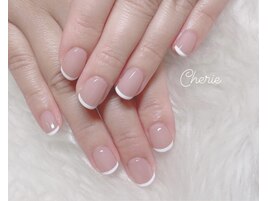 ホワイトフレンチ short nail