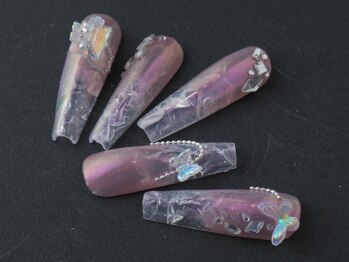 ネイルサロン ハナアオヤマ 堂山店(Nailsalon HanaAoyama)/クラッシュネイル