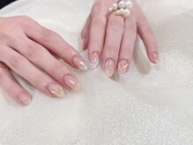 ラビーネイルズ 小倉魚町(Lovvy nails)/きれいめネイル♪パーツデザイン