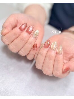 エスネイル 大崎市古川(s.nail)/大人華やか◇ローズマグネット