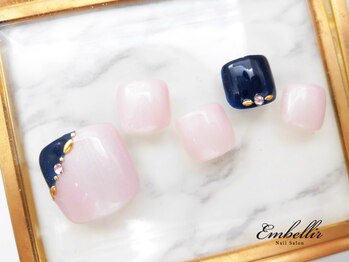 アンベリール 横浜店(Embellir)/(748)バイカラーFootネイル