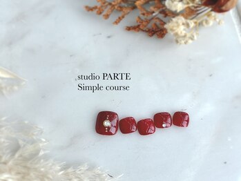 スタジオパルテ ネイルアイラッシュ(studio PARTE)/定額フット シンプルコース