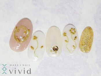 メイクプラスネイル ヴィヴィッド(MAKE+NAIL vivid)/*冬ブライダルネイル*