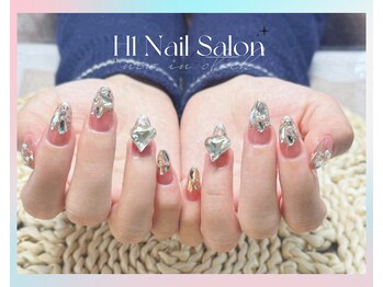 エイチワン(H1)/ラメグラデ + ストーン付け放題