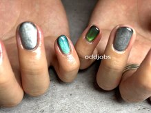オッドジョブス ネイルアンドアイラッシュ 府中店(odd jobs Nail & Eyelash)/【パラジェル】マグネットネイル