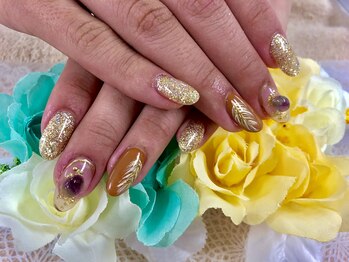ダブルネイル(Double Nail)/【勇上】キラキラハデネイル☆