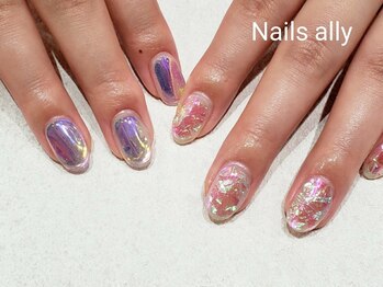 ネイルズアリー 立川店(Nails ally)/氷ネイル×うるうるネイル×春