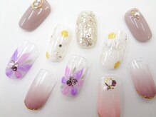 ネイルサロン クイール 小山店(NAIL SALON QUILL)/グラデーション＆フラワー