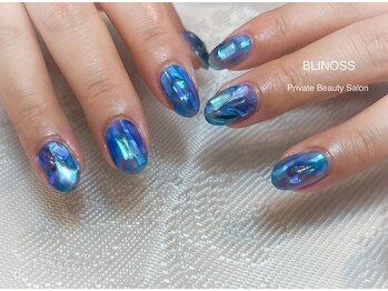 ブリノス(BLINOSS)/アイス☆ブルーネイルデザイン