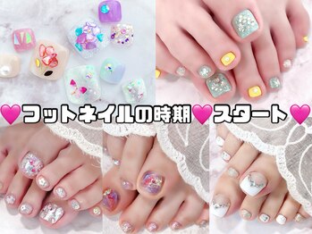 ラルネイル 大宮(Lull. nail)/#フットネイル #サンダル映え