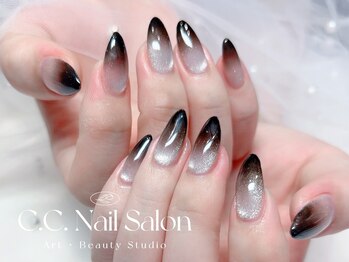 シーシーネイルサロン 池袋(C.C.Nail salon)/マグネットネイルxカラグラ