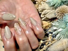ネイルサロンアンドスクール ミュー(Nail Salon & school mieux)/大人フラワーネイル