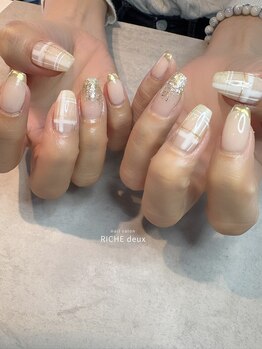 リッシュ ドゥ(RICHE deux)/ナチュラルカラー×チェック