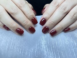 秋冬　ワンカラーネイル