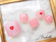 アンベリール 横浜店(Embellir)/(749)ハートマットFootネイル