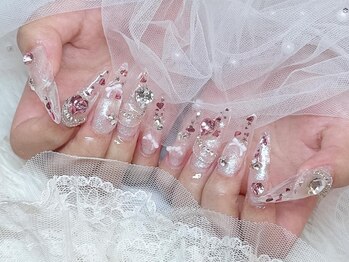 ベティネイル アイラッシュ(Betty Nail)/クリアハートネイル スカルプ