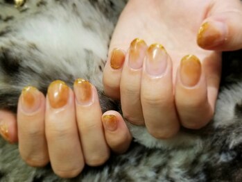 シュガーネイル(sugar nail)/テラコッタ ニュアンスネイル