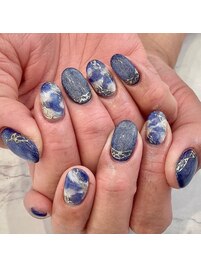 マグネット×ニュアンスネイル