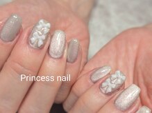 プリンセスネイル(Princess nail)/ベージュマグリボン10,000