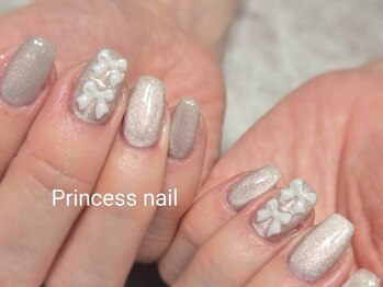 プリンセスネイル(Princess nail)/ベージュマグリボン10,000