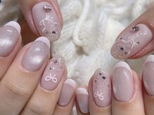 デュリブリンクネイル 高田馬場(Duli blink nails)/マグフレンチ×ラメ＊