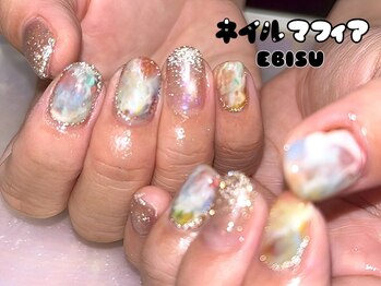 ネイルマフィア 恵比寿(NAIL MAFIA)の写真/【お持ち込みデザインも!!】王道モテネイルから強め海外風まで幅広く対応可能です◎≪平日21時まで営業≫