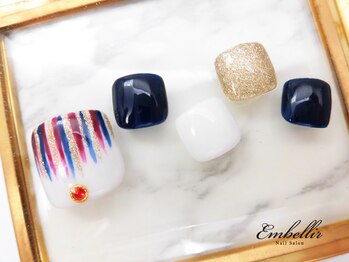 アンベリール 横浜店(Embellir)/(750)フリンジ風Footネイル