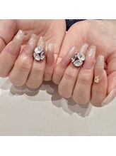 ラズライト(Laslight)/ピンクブラウンxビジュー