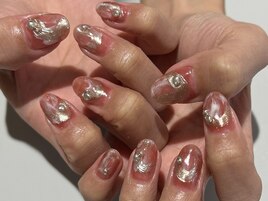 漆喰ネイル　うねうねネイル