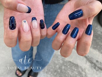 アテ(ate)/ネイビーネイル