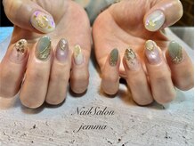 ジェンマ(JEMMA)/手書き桜アートネイル