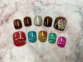 ネイル サロン ヴェレッド(Nail Salon VERED)/アートサンプル/フットネイル
