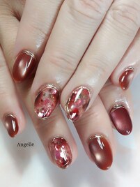 秋ニュアンスネイル８３００円