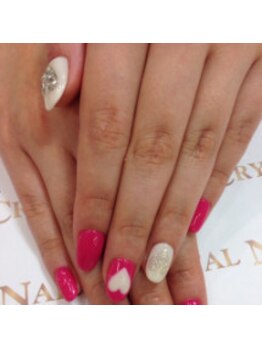 クリスタルネイル ボンベルタ橘店(CRYSTAL NAIL)/ハートネイル