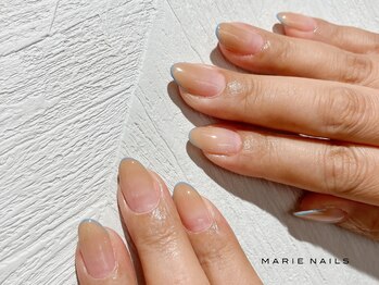 マリーネイルズ 横浜店(MARIE NAILS)/グラデスキニーフレンチ　1018b
