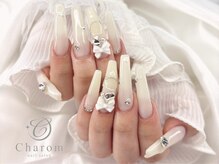 チャロム(Charom)/ロングホワイトネイル