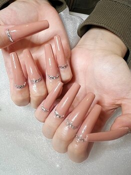 エーネイル(A nail)の写真/華やか&持ちが良い！１ランク上の指先♪スカルプ(ワンカラー/ラメグラ/カラグラ)￥8800、付け放題￥11000♪