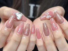 ウサギネイル 新大久保店(usagi nail)/ピンクネイル