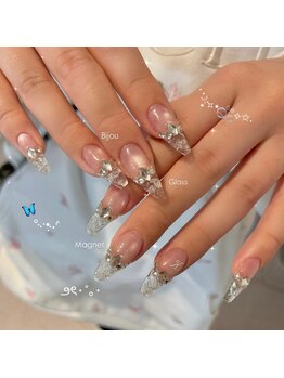 ポポ(popo)の写真/美フォルムのスカルプ・長さだしは高い技術力の証★韓国ネイル/ワンホン/地雷系/3Dパーツオーダーも◎