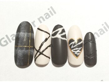グラマーネイル(Glamor nail)/チョコレート柄ネイル☆¥7,800