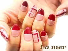 ラメール(La mer)/マットチェックネイル★