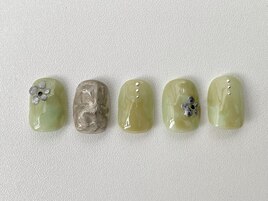 ニュアンスネイル　春ネイル