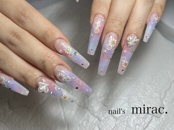 ネイルズミラク(nail's mirac.)の写真/【岡山&大元】自爪が短い,折れやすい等,ネイルを諦めていた方もお任せください!!貴方の理想を実現します♪