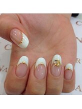 クリスタルネイル ボンベルタ橘店(CRYSTAL NAIL)/フレンチネイル